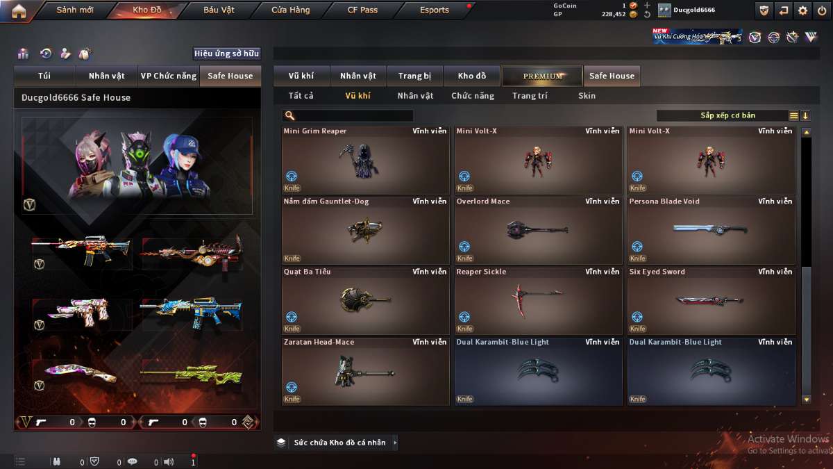 shop acc cf uy tin gia re